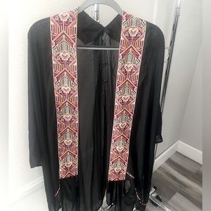Embroidered cover up kimono